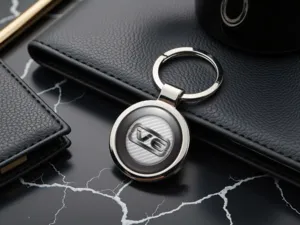 Porte-clés Logo Alliage Premium Personnalisé
